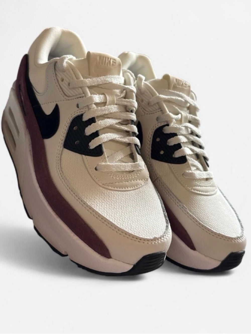 Discontinued Nike Air Max 90 Lv8 in color Night Maroon